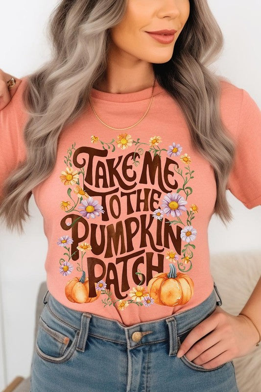 Take Me To The Pumpkin Patch Graphic Tee/T-shirt