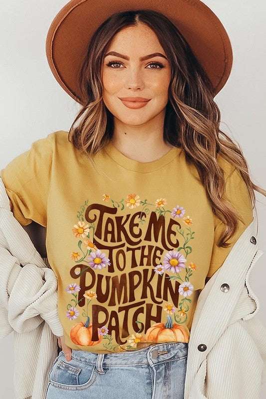 Take Me To The Pumpkin Patch Graphic Tee/T-shirt