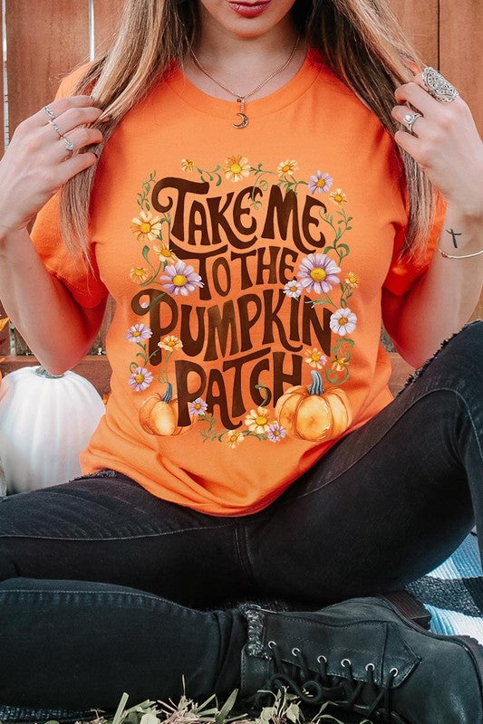 Take Me To The Pumpkin Patch Graphic Tee/T-shirt