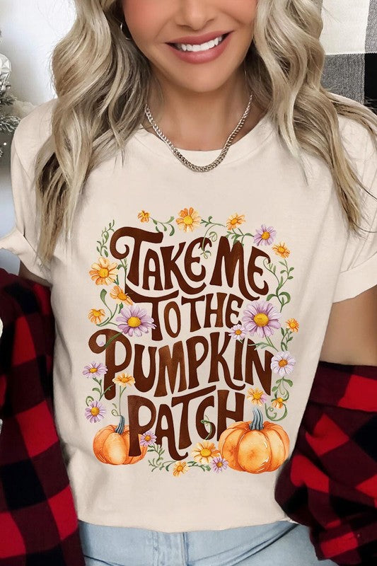 Take Me To The Pumpkin Patch Graphic Tee/T-shirt