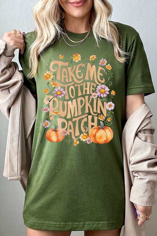 Take Me To The Pumpkin Patch Graphic Tee/T-shirt