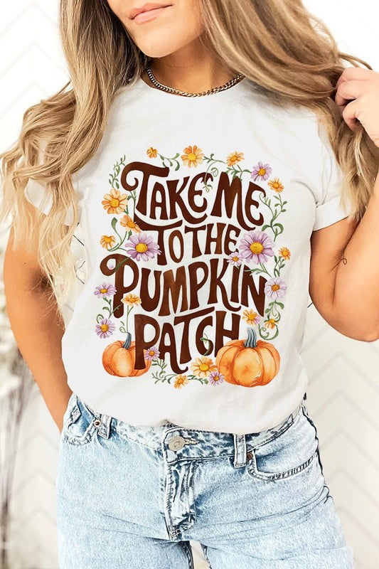 Take Me To The Pumpkin Patch Graphic Tee/T-shirt