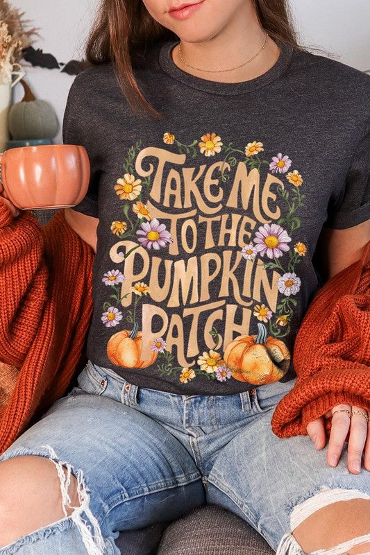 Take Me To The Pumpkin Patch Graphic Tee/T-shirt