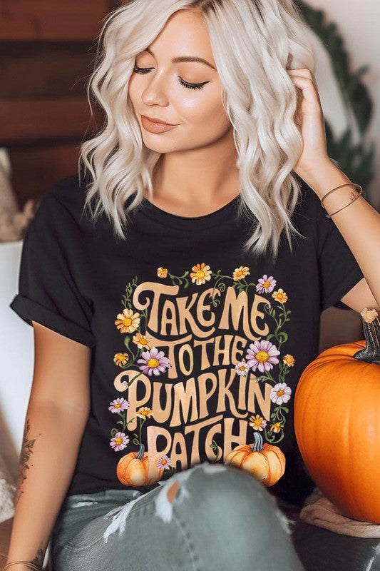 Take Me To The Pumpkin Patch Graphic Tee/T-shirt