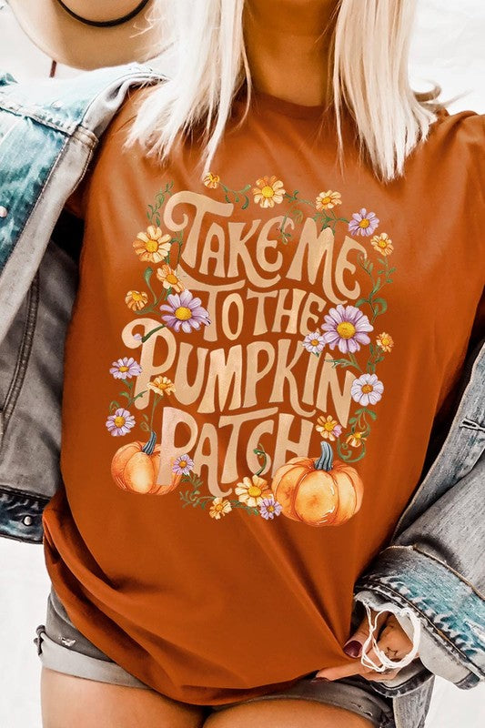 Take Me To The Pumpkin Patch Graphic Tee/T-shirt