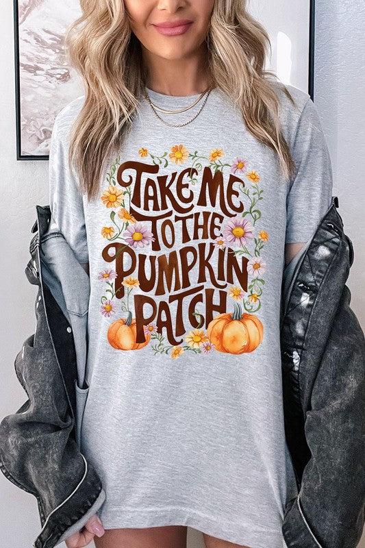 Take Me To The Pumpkin Patch Graphic Tee/T-shirt