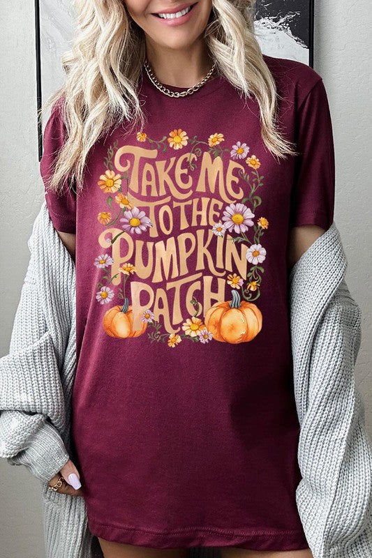 Take Me To The Pumpkin Patch Graphic Tee/T-shirt