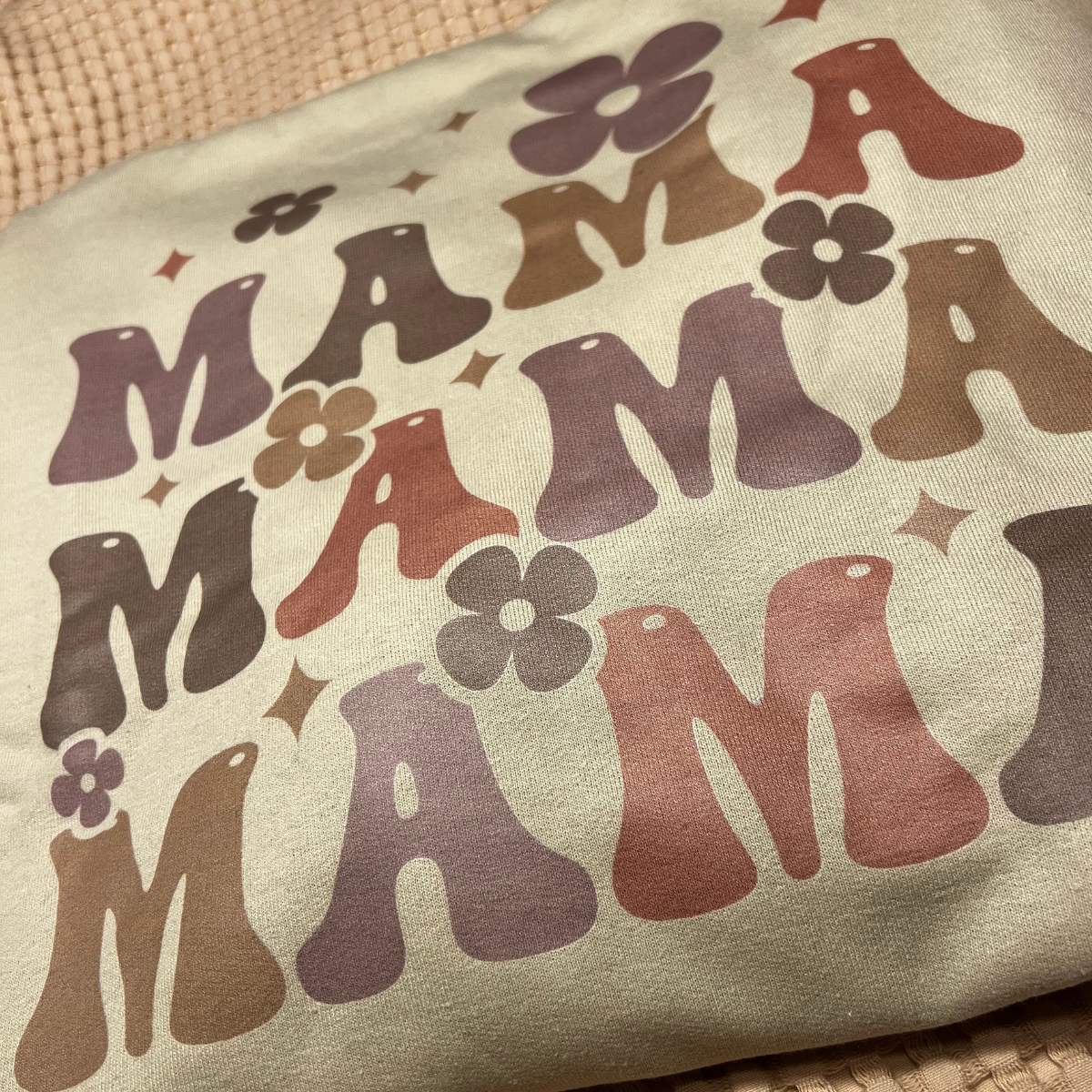 Mama Sweatshirt - Casual, Floral, by Bash, Printed on a Gildan Sweatshirt