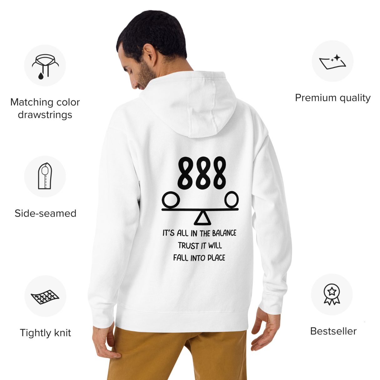 888 Angel Number Unisex Hoodie - Angel Number Collection by The Banannie Diaries