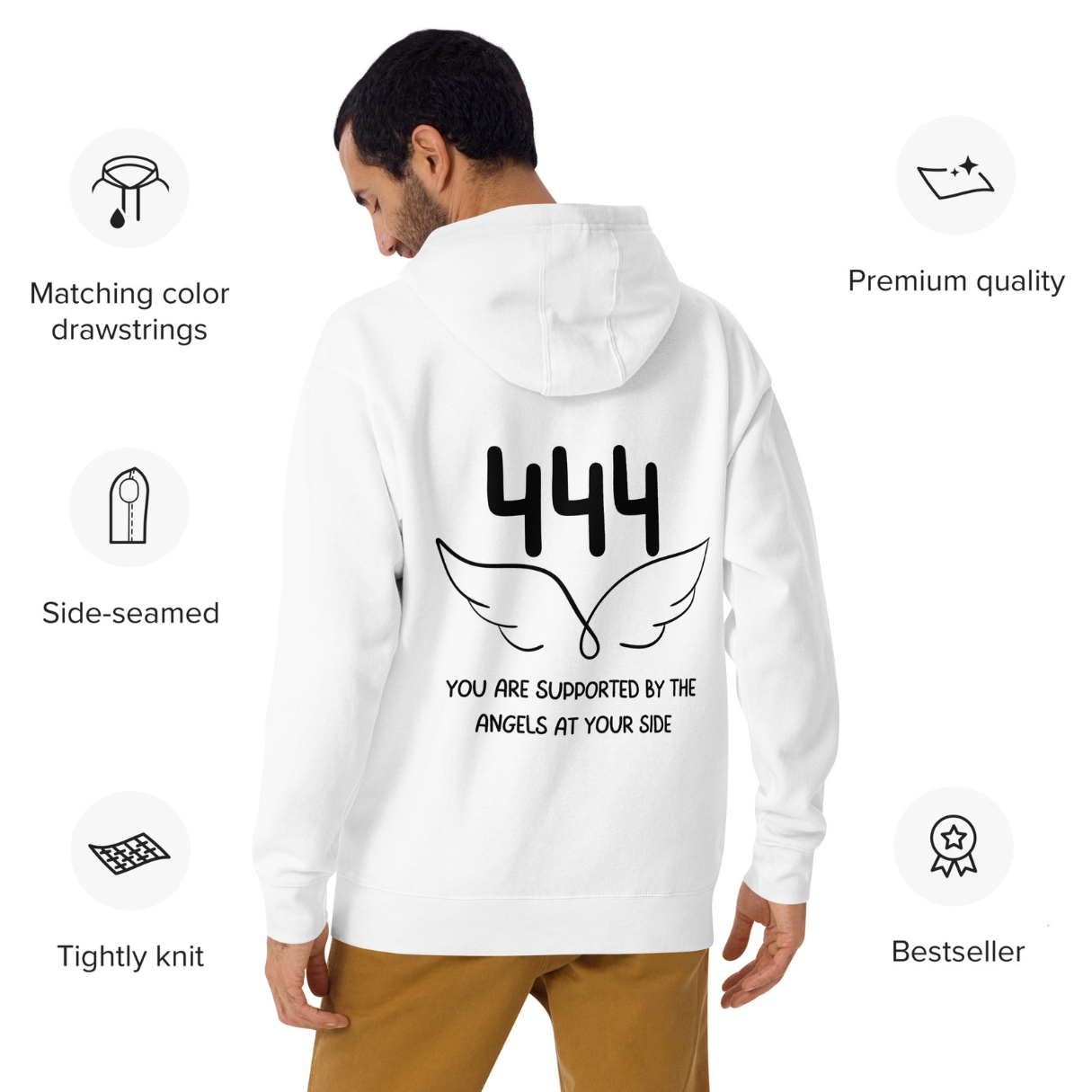 444 Angel Number Unisex Hoodie - Angel Number Collection by The Banannie Diaries