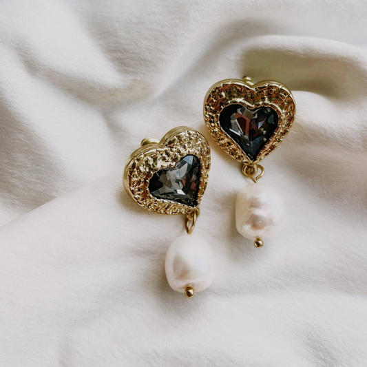 American Duchess Earrings Black Onyx by Hey Maeve