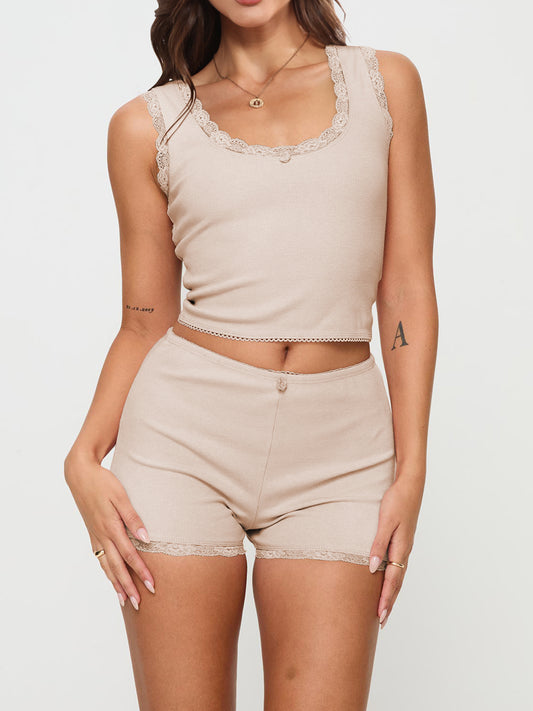 Amy Scoop Neck Top and Shorts Set