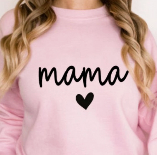 Mama Crewneck Sweatshirt - Light Blue