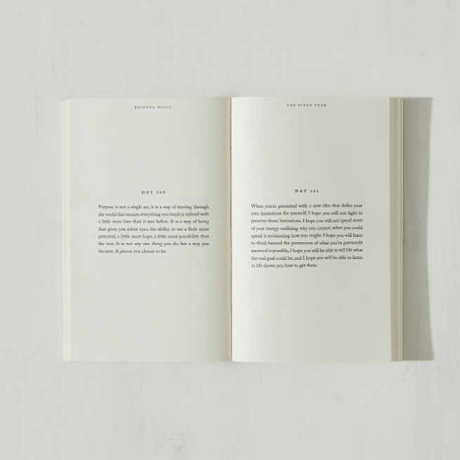 The Pivot Year - Soft Cover, Regular Edition, by Brianna Wiest, Published by Thought Catalog, 386 Pages