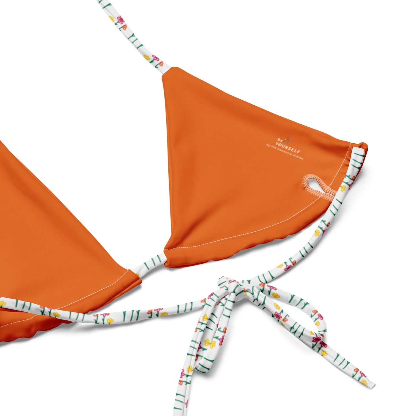 be yourself - all-over print recycled string bikini top by the banannie diaries