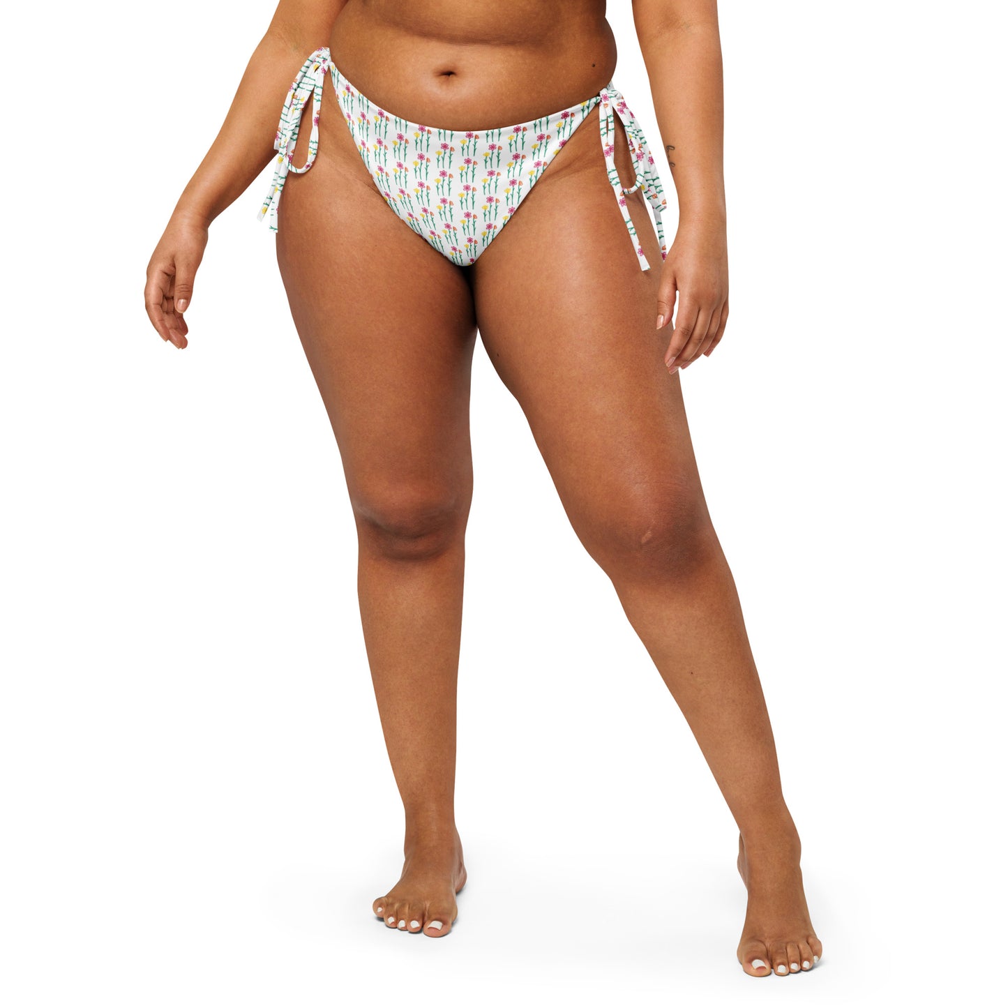 be yourself - all-over print recycled string bikini bottoms by the banannie diaries