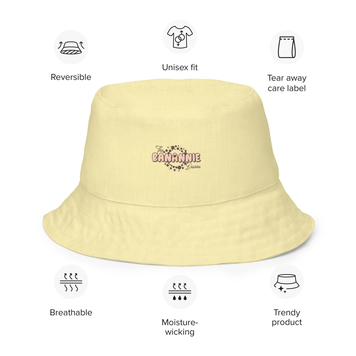 Do What Makes You Happy Reversible Bucket Hat