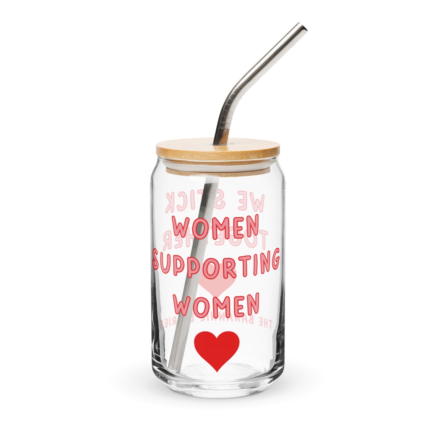 Women Supporting Women Can-Shaped Glass By The Banannie Diaries