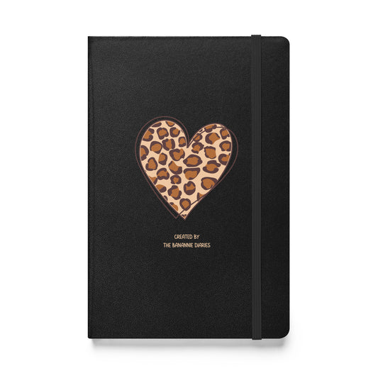 Leopard Heart - Hardcover Bound Notebook, 80 Pages, By The Banannie Diaries