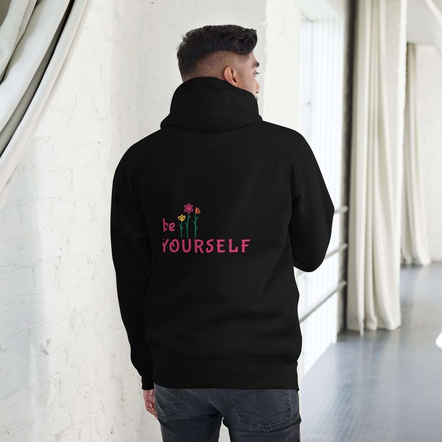 be yourself - embroidered unisex hoodie by the banannie diaries