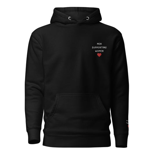 Men Supporting Women Embroidered Hoodie - by The Banannie Diaries