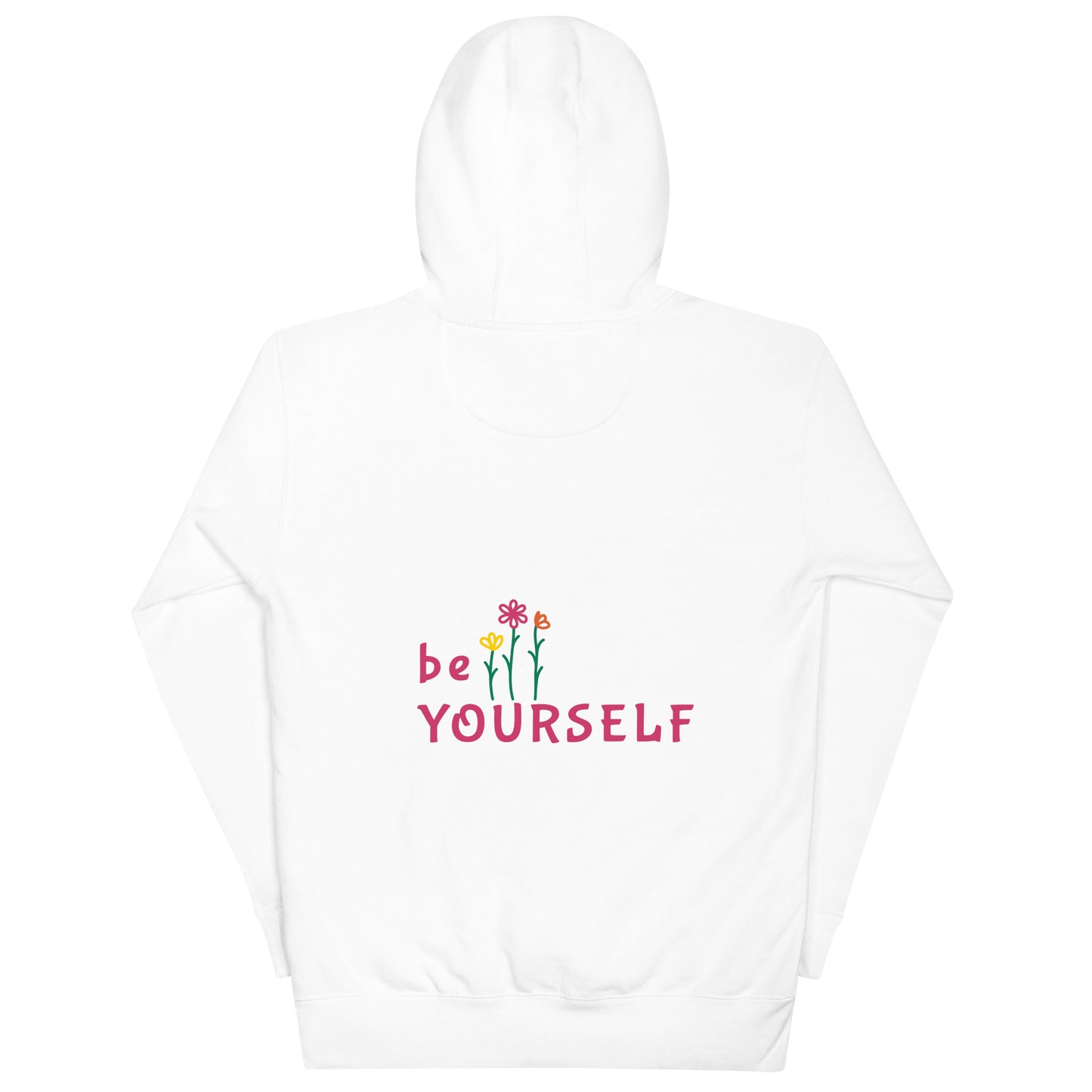 be yourself - embroidered unisex hoodie by the banannie diaries