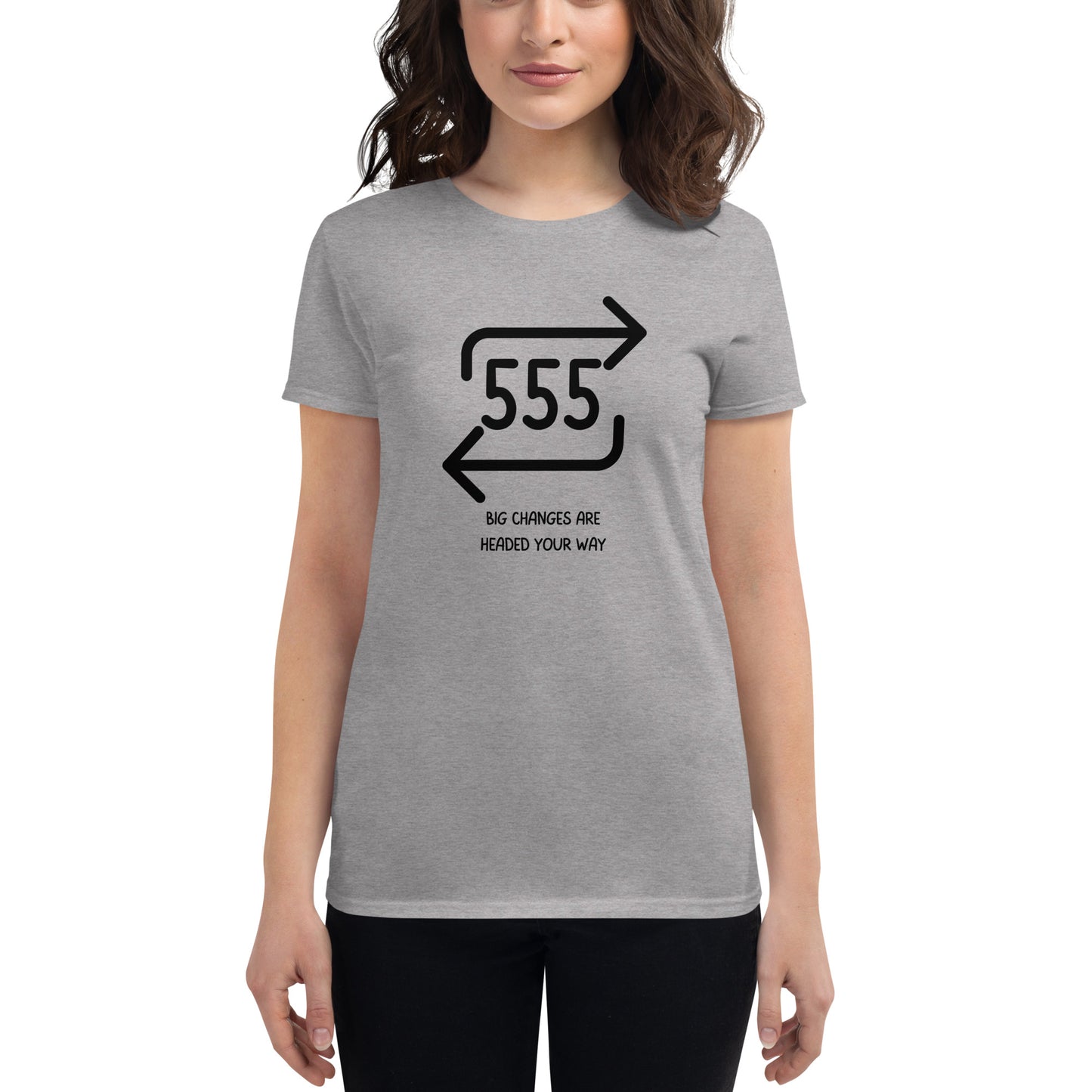 555 Angel Number Women's T-shirt - Angel Number Collection by The Banannie Diaries