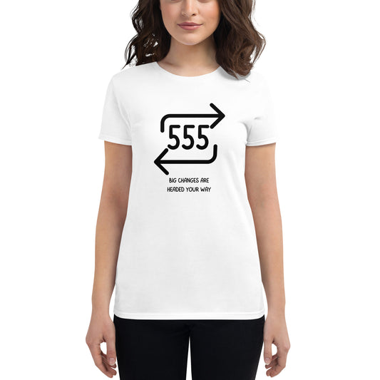 555 Angel Number Women's T-shirt - Angel Number Collection by The Banannie Diaries