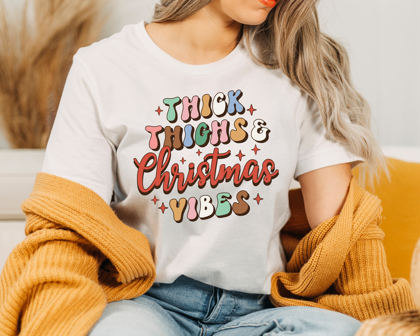 Thick Thighs and Christmas Vibes T Shirt